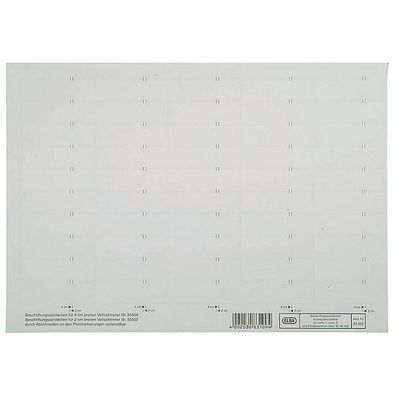 Blankoschilder Elba 83582, 58 x 18mm, weiß, 50 Stück