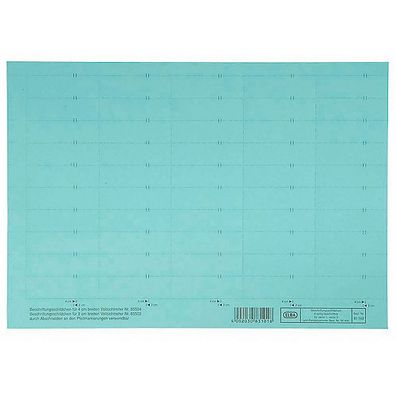 Blankoschilder Elba 83582, 58 x 18mm, blau, 50 Stück