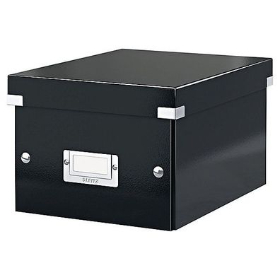 Archivbox Leitz WOW 6043, Click n Store, Größe: S, Maße: 282x216x160mm, schwarz