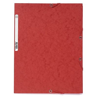 Eckspanner Exacompta 55505E, A4 + , aus Karton, Fassungsvermögen: 250 Blatt, rot