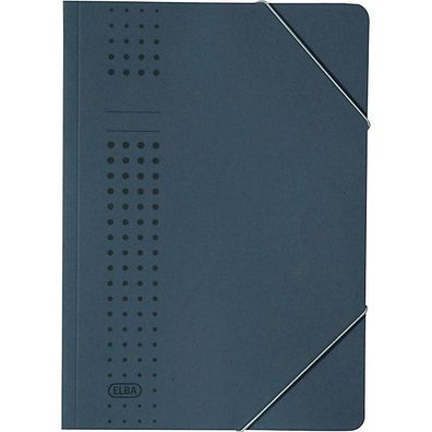 Eckspanner Elba 33470, A4, aus Karton, Fassungsvermögen: 150 Blatt, dunkelblau
