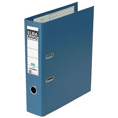 Ordner Elba Rado 10497, PVC-kaschiert, A4, Rückenbreite: 80mm, blau