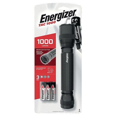 Taschenlampe Energizer TAC-R1200, Metall, wiederaufladbar, 1200lm, schwarz