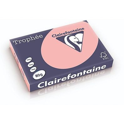 Clairefontaine Kopierpap. Trophée Color A3 80g pastell Heckenrose 500 Blatt