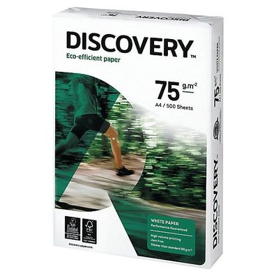 Discovery Multifunktionspapier, A4, 75g/ qm, hochweiß, 500 Blatt