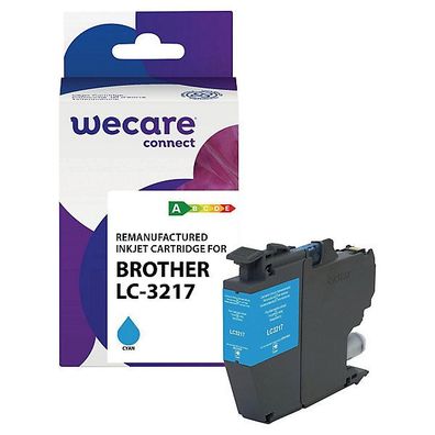 Tintenpatrone WECARE, kompatibel zu Brother LC-3217C, 550 Seiten, cyan