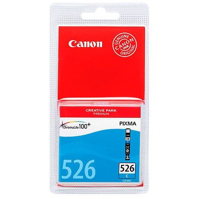 Tintenpatrone Canon 4541B001 - CLI-526C, Reichweite: 515 Seiten, cyan