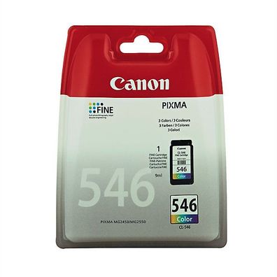 Tinte Canon 8289B001, CL-546, Multipack, 180 Seiten, sortiert