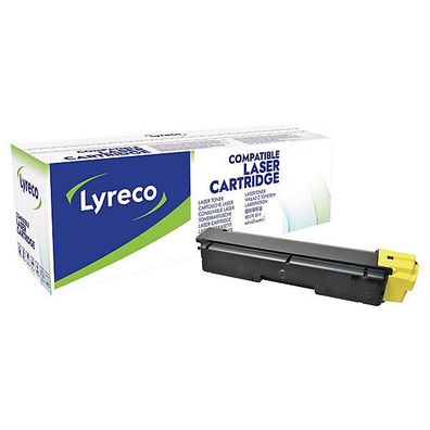 Toner Lyreco kompatibel mit Kyocera TK-590Y, Reichweite: 5.000 Seiten, gelb