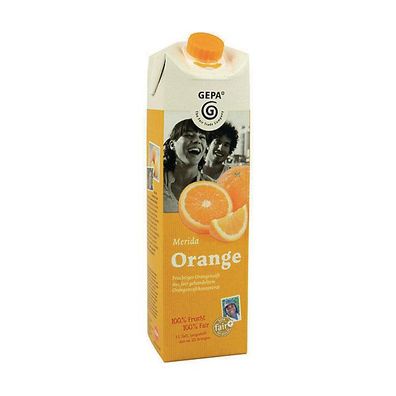 100% Orangensaft Merida Gepa 6042010, 1 Liter