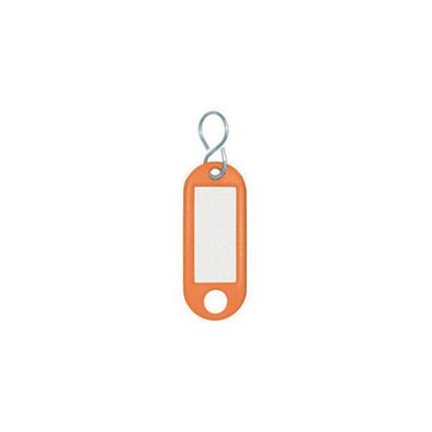 Schlüsselanhänger Wedo 262803406, aus Kunststoff, mit S-Haken, orange
