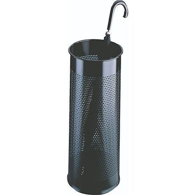 Durable Regenschirmständer 335001, perforierter Stahl, 28,5 l, schwarz