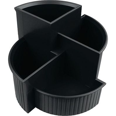 Multiköcher Helit H63906, 4 Fächer, schwarz