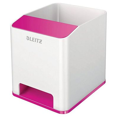 Stifteköcher Leitz 5363 WOW Sound, weiß/pink