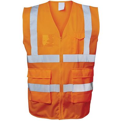 Warnschutzweste Safestyle 23511, Reißverschluss, Größe L, orange