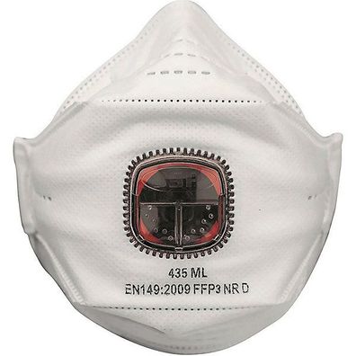 Atemschutzmaske JSP SpringFit ML435ML, Typ: FFP3, mit Ventil, 10 Stück