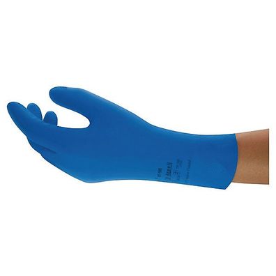 Chemikalienschutzhandschuhe Universal 87-195, Natural Rubber, Gr. 9,5-10, bl, 1P