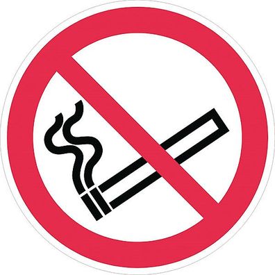 Verbotszeichen Gloria Rauchen verboten, Durchmesser: 20cm, rot/ weiß