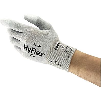 Mechanikschutzhandschuhe HYFLEX 48-135, Mehrzweck, Größe 8, grau, 1 Paar