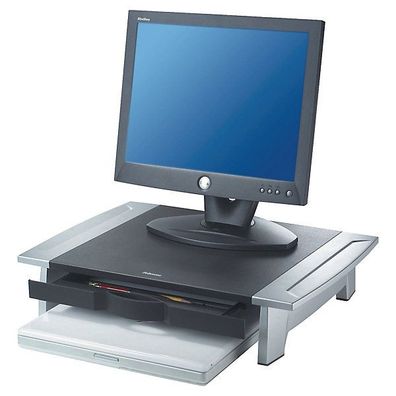 Monitorständer Fellowes 8031101, Tragfähigkeit bis 36kg, schwarz/ silber