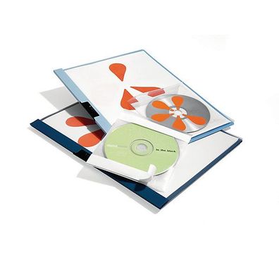 CD/ DVD-Hélle Durable 5210, fér 1 CD/ DVD, selbstklebend, transparent, 10 Stéck