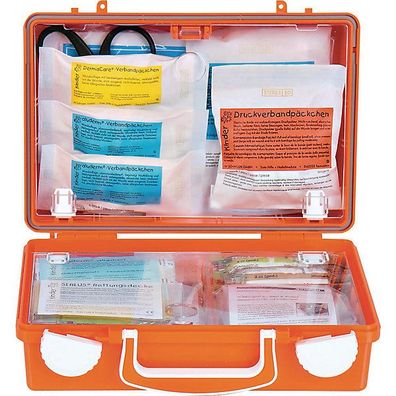 Erste-Hilfe-Koffer Söhngen 0350100 Quick CD SCHULE, mit Féllung, orange