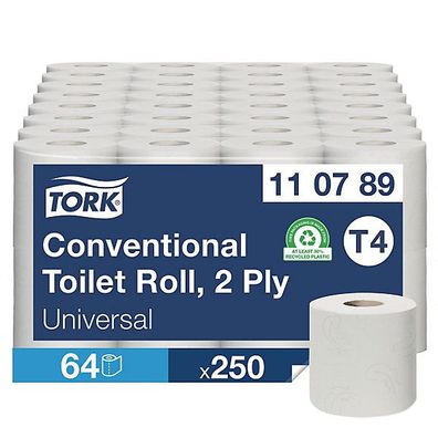 Toilettenpapier Tork 110789 2-lagig, 2lagig, 8 x 8 Rollen