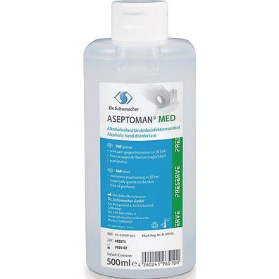 Aseptoman Med flüssige Handdesinfektion, 500 ml