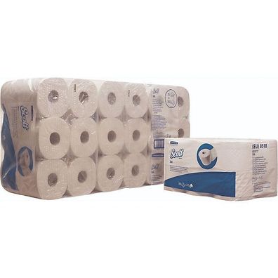 Toilettenpapier Scott 8518, Tissue, 3lagig, Rolle, 350 Blatt, hochweiß