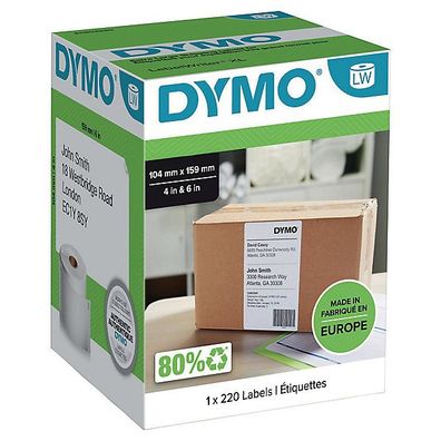 Versand-Etiketten Dymo S0904980, 159 x 104mm (BxH), weiß, 220 Stéck