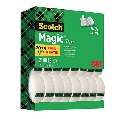 Klebefilm Scotch Magic, 19mmx25m, 24 Stück