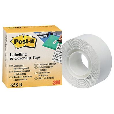 Korrekturband Post-it 658R, 25,4 mm x 17,7 m, weiß, 1 Rolle