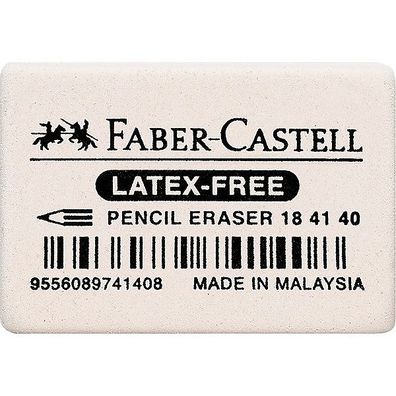 Radierer Faber-Castell 7041-40, aus Kautschuk, fér Blei- und Farbstifte