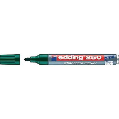 Boardmarker edding 250, Rundspitze, Strichstärke 1,5-3mm, grün