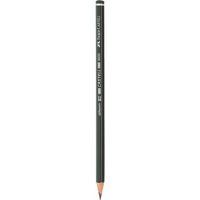 FABER-CASTELL Bleistift 9000 119010, F, Sechskantschaft, dunkelgrün