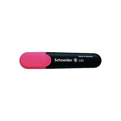 Textmarker Schneider Job, Strichstärke: 1 + 5mm, nachfüllbar, rot