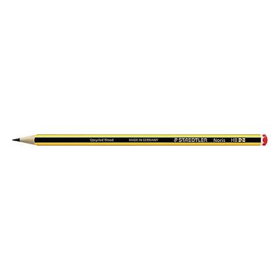 Bleistift Staedtler 120 Noris, Härtegrad: HB, gelb-swz lackierter Schaft, 12St