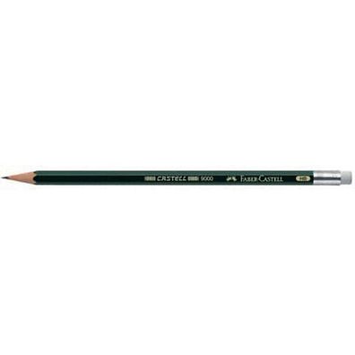 Bleistift Faber-Castell 119200 9000, HB, grén lackierter Schaft, 12 Stéck