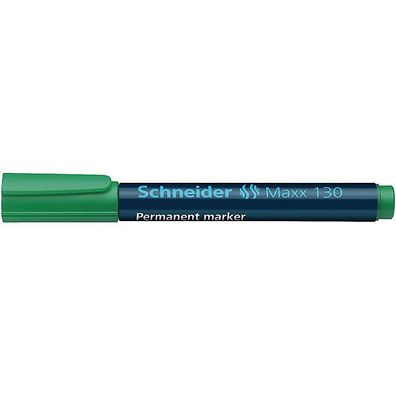 Permanentmarker Schneider Maxx 130, Rundspitze, Strichstärke: 1-3mm, grün