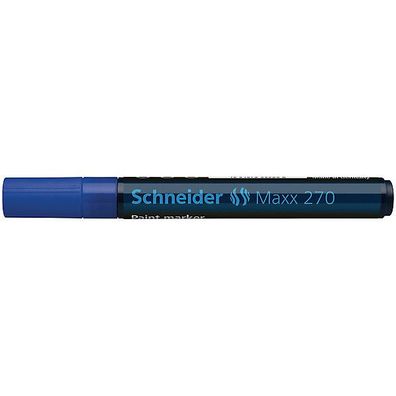 Lackmarker Schneider Maxx 270, Rundspitze, Strichstärke: 1-3mm, blau