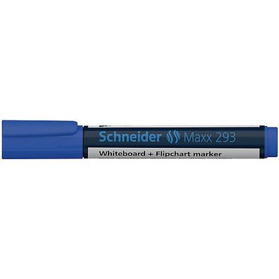 Boardmarker Schneider Maxx 293, Keilspitze, Strichstärke: 2 + 5mm, blau