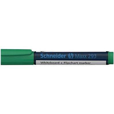 Boardmarker Schneider Maxx 293, Keilspitze, Strichstärke: 2 + 5mm, grén