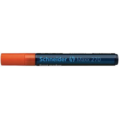 Lackmarker Schneider Maxx 270, Rundspitze, Strichstärke: 1-3mm, orange