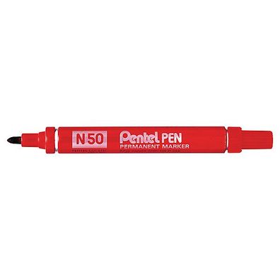 Pentel N50 Permanent Marker 1,5-2 mm Rot