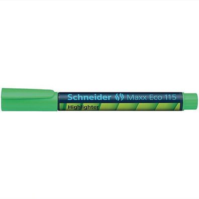 Textmarker Schneider Maxx 115, Strichstärke: 1 + 5mm, nachfüllbar, grün