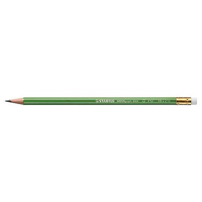 Bleistift Staedtler, FSC, Graphitestift, Härtegrad: HB, mit Radierer, 12 Stück
