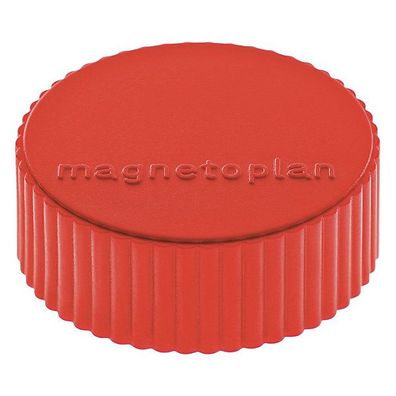 Haftmagnet Magnetoplan 16600, Durchmesser: 34mm, rot, 10 Stéck