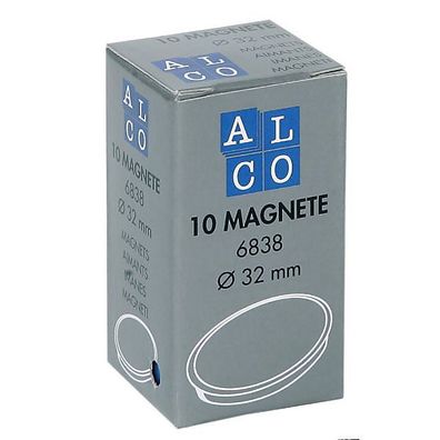 Haftmagnet Alco 6838, Durchmesser: 32mm, blau