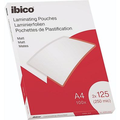 Laminiertasche Ibico 627323, DIN A4, 0,125mm, transparent, 100 Stück