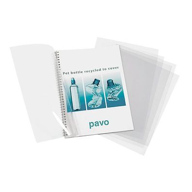 Einbanddeckel Pavo 8048601, A4, PET, transparent, 100 Stück